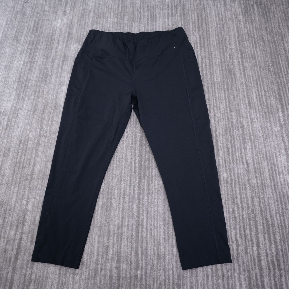Mondetta Performance Luxury Black High Rise Cropped Leggings with Pockets XL